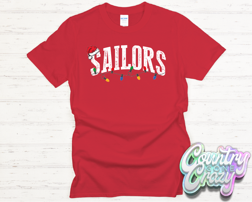 SAILORS - CHRISTMAS LIGHTS - T-SHIRT-Country Gone Crazy-Country Gone Crazy