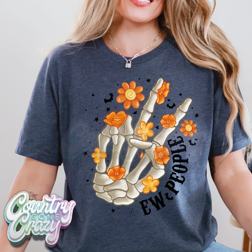 FLASH SALE - $8 BELLA CANVAS HEATHER NAVY-Country Gone Crazy-Country Gone Crazy
