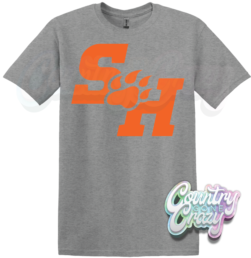 SAM HOUSTON - SPORTS GREY T-SHIRT-Country Gone Crazy-Country Gone Crazy