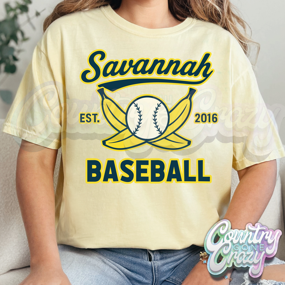 Savannah Baseball - Comfort Colors - T-Shirt-Comfort Colors-Country Gone Crazy
