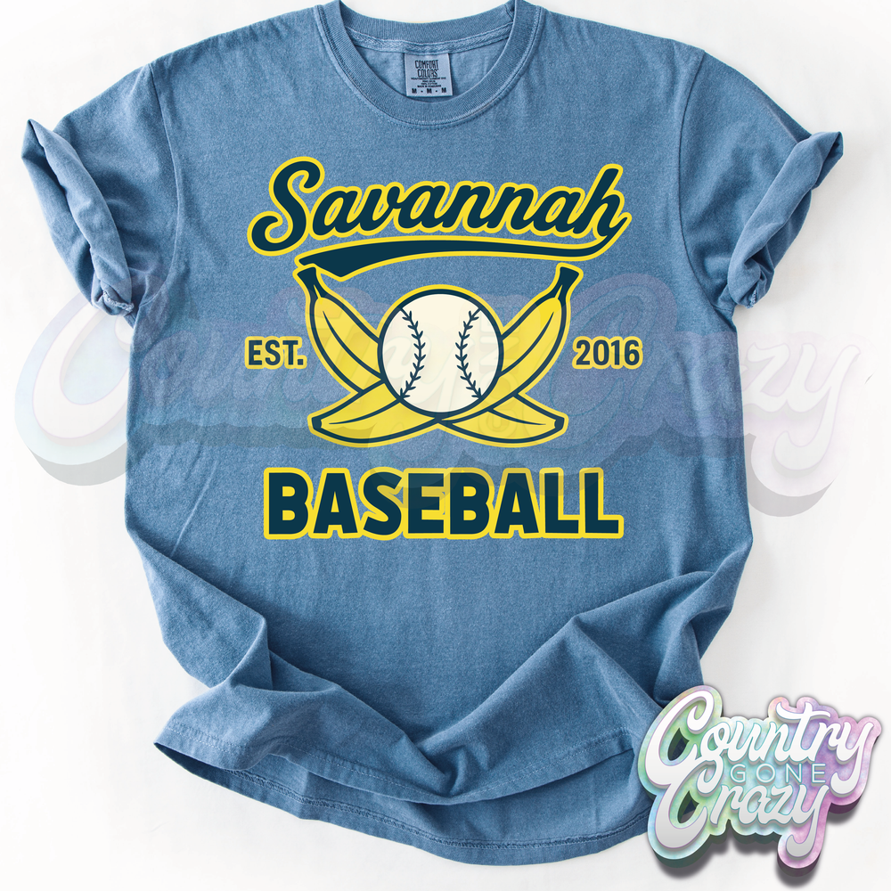 Savannah Baseball - Comfort Colors - T-Shirt-Comfort Colors-Country Gone Crazy
