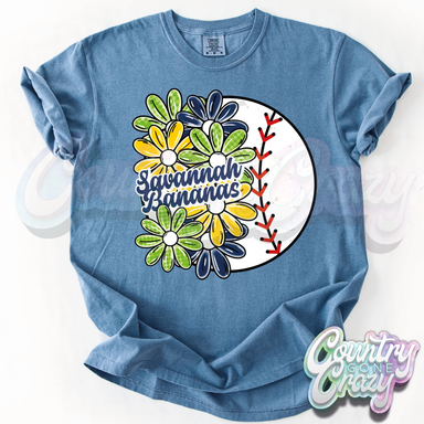 Bananas Floral - Comfort Colors - T-Shirt-Comfort Colors-Country Gone Crazy