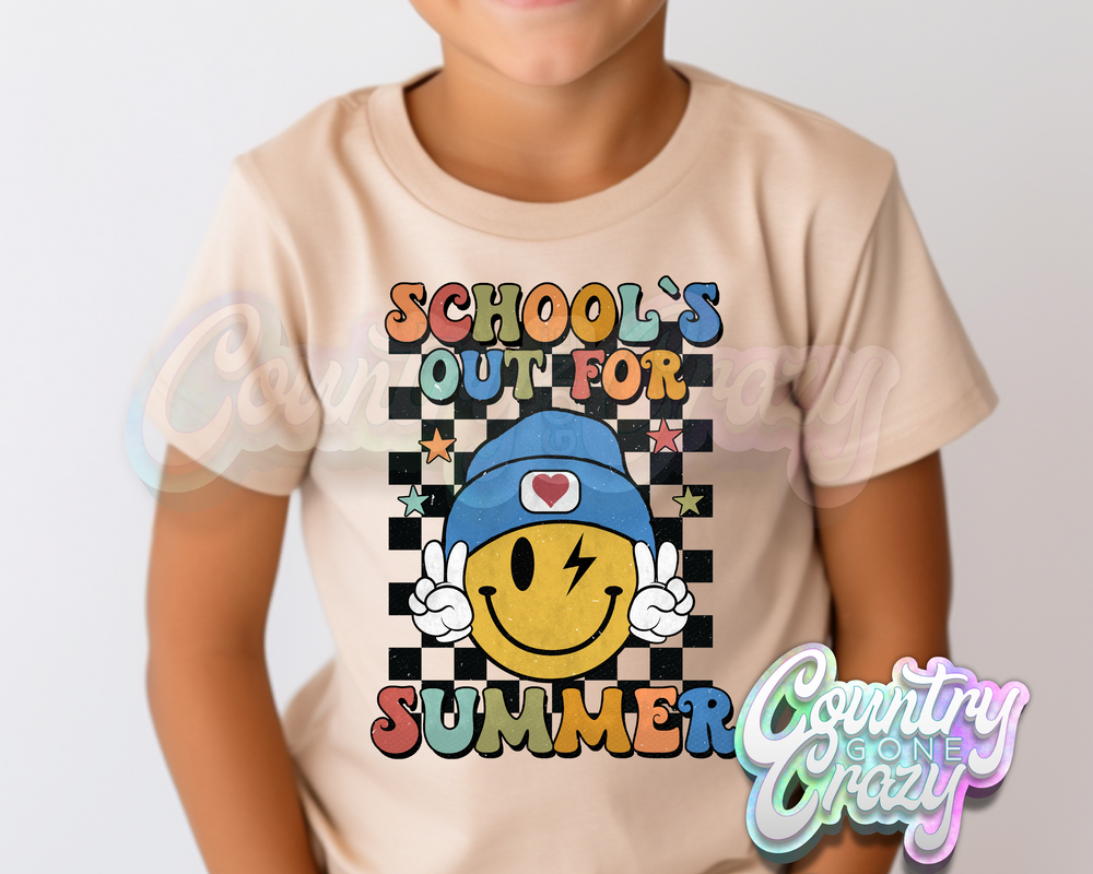 School's Out For The Summer Smiley - T-Shirt-Country Gone Crazy-Country Gone Crazy