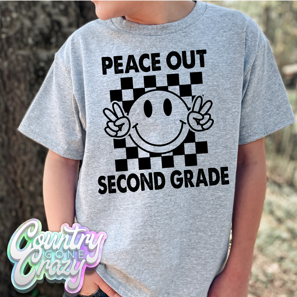Peace Out Grade - Sport Grey T-Shirt-Country Gone Crazy-Country Gone Crazy