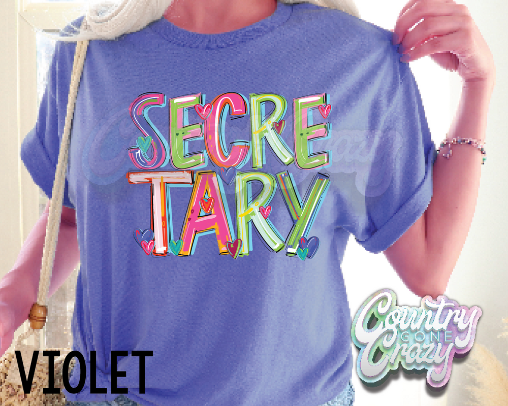 SECRETARY • Splash • T-Shirt-Country Gone Crazy-Country Gone Crazy