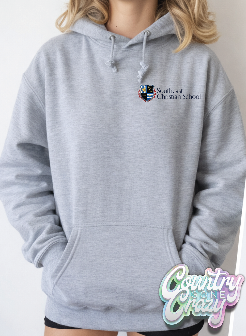 Southeast Christian School // Hoodie // Front Only-Country Gone Crazy-Country Gone Crazy