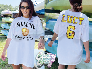 SOFTBALL // SOCIAL CLUB // COMFORT COLORS - T-SHIRT-Country Gone Crazy-Country Gone Crazy