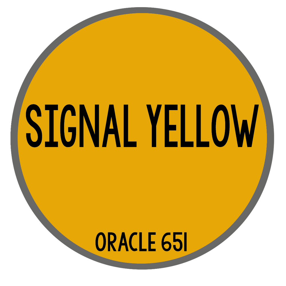 Signal Yellow Sign Vinyl-Orafol-Country Gone Crazy