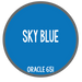 Sky Blue Sign Vinyl-Orafol-Country Gone Crazy