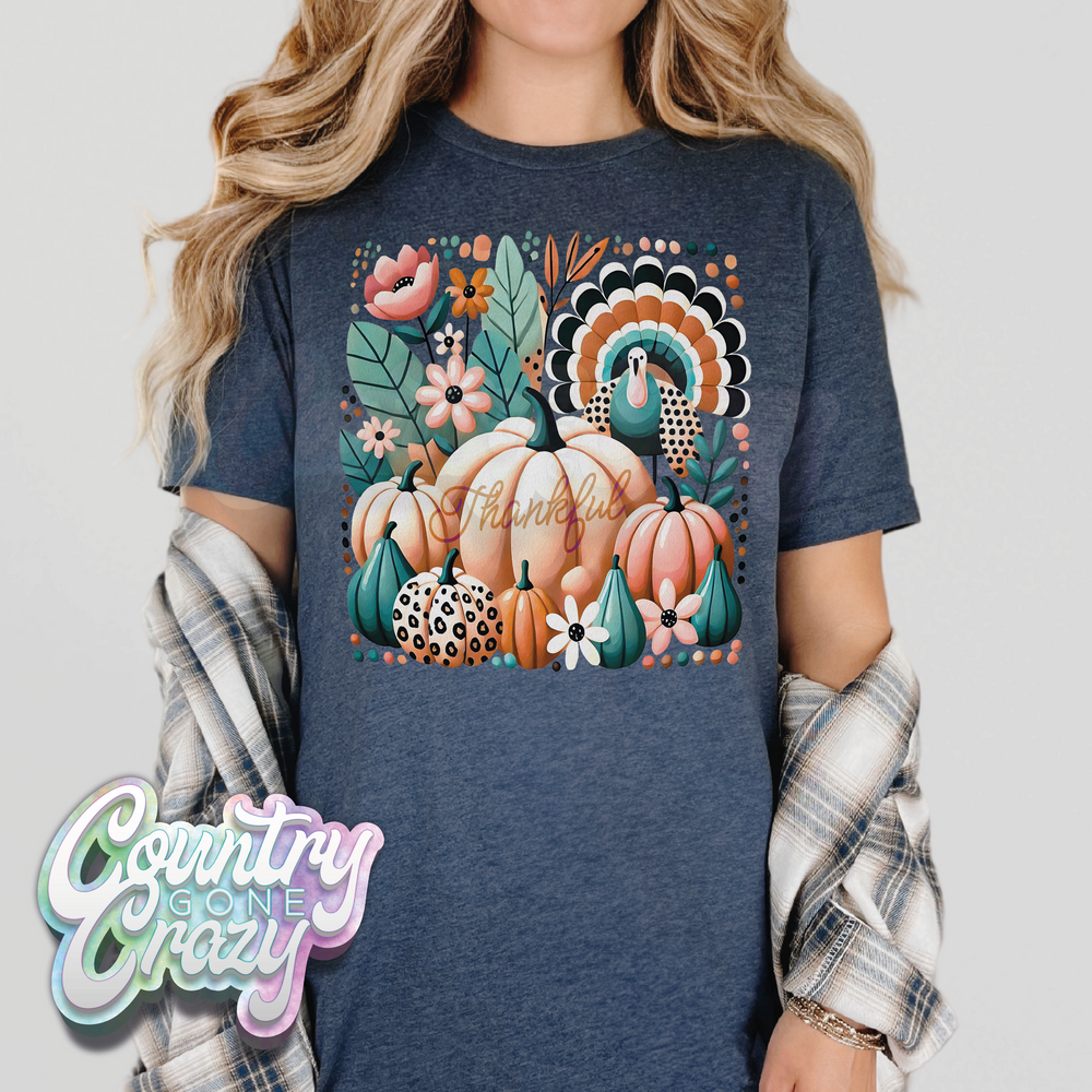 FLASH SALE - $8 BELLA CANVAS HEATHER NAVY-Country Gone Crazy-Country Gone Crazy