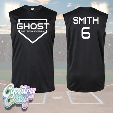 GHOST Fastpitch Softball - Sleeveless Performance-C2 Sport-Country Gone Crazy