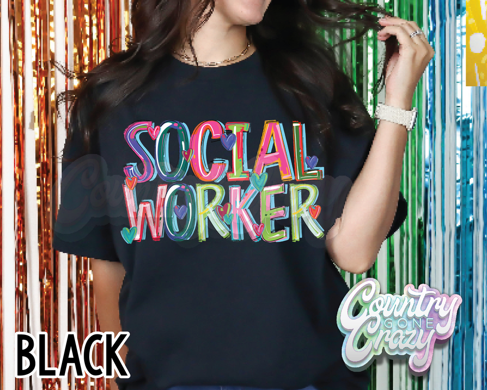 Social Worker • Splash • T-Shirt-Country Gone Crazy-Country Gone Crazy