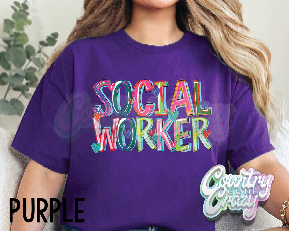 Social Worker • Splash • T-Shirt-Country Gone Crazy-Country Gone Crazy