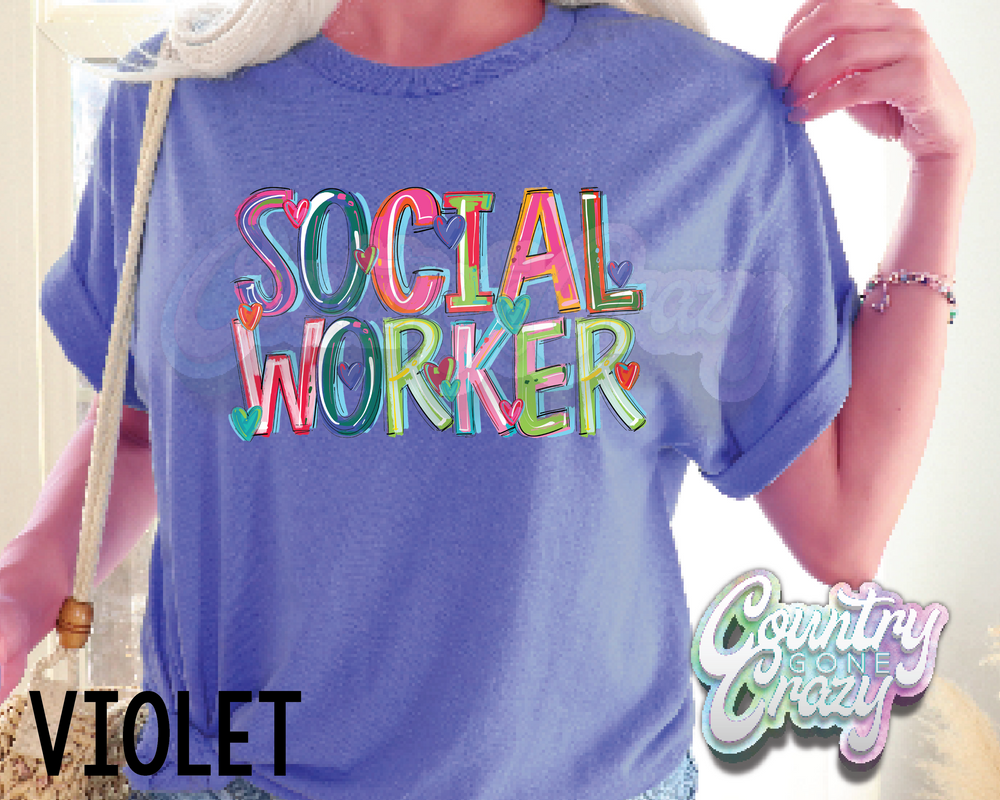 Social Worker • Splash • T-Shirt-Country Gone Crazy-Country Gone Crazy