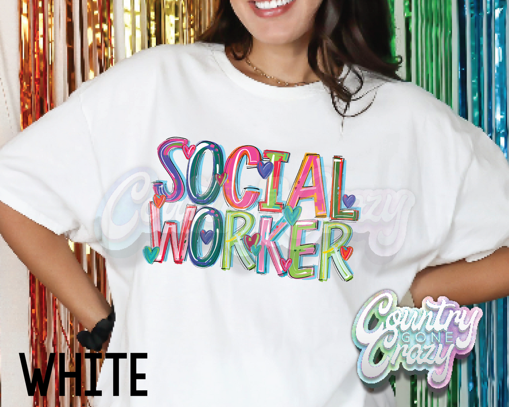 Social Worker • Splash • T-Shirt-Country Gone Crazy-Country Gone Crazy