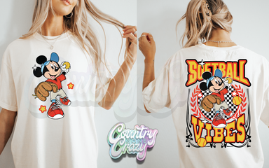 SOFTBALL VIBES // NATURAL T-SHIRT-Country Gone Crazy-Country Gone Crazy