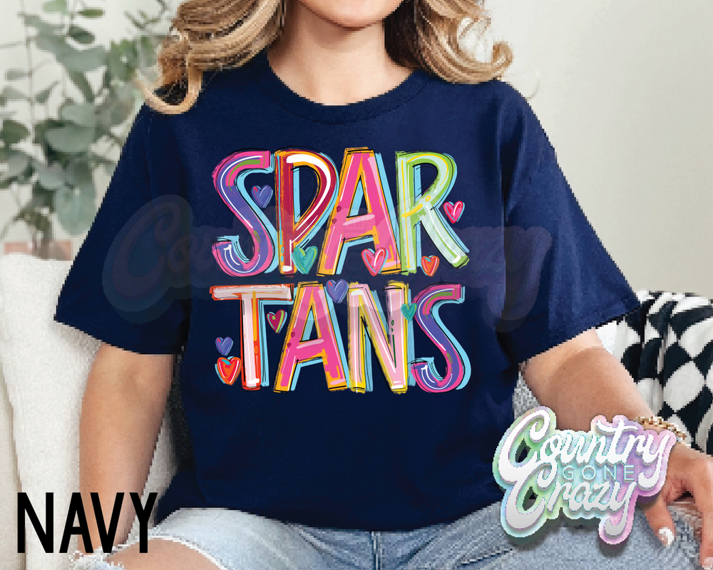 Spartans • Splash • T-Shirt-Country Gone Crazy-Country Gone Crazy