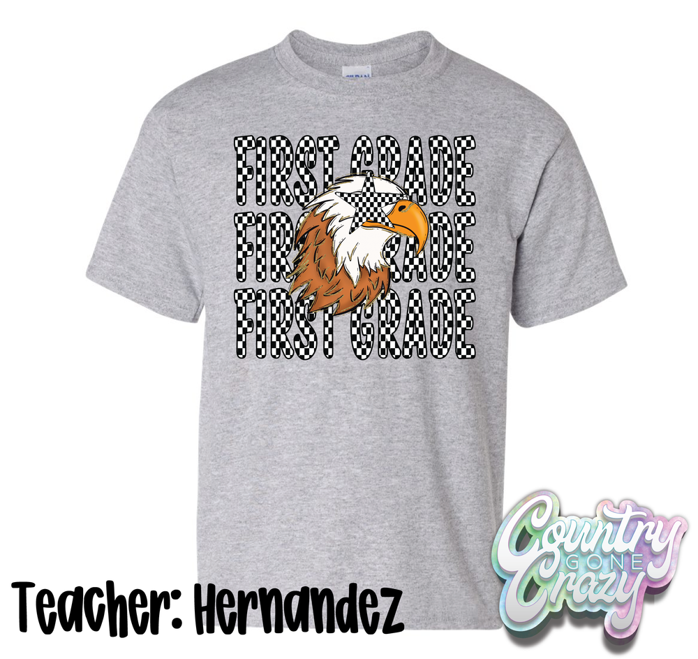 TEACHER: HERNANDEZ // ESS FIRST GRADE CLASS SHIRT-Gildan-Country Gone Crazy