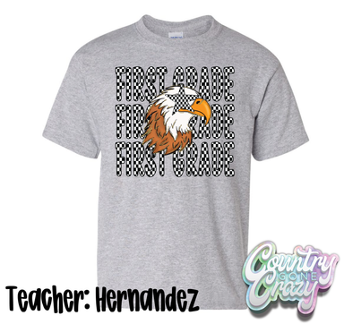 TEACHER: HERNANDEZ // ESS FIRST GRADE CLASS SHIRT-Gildan-Country Gone Crazy
