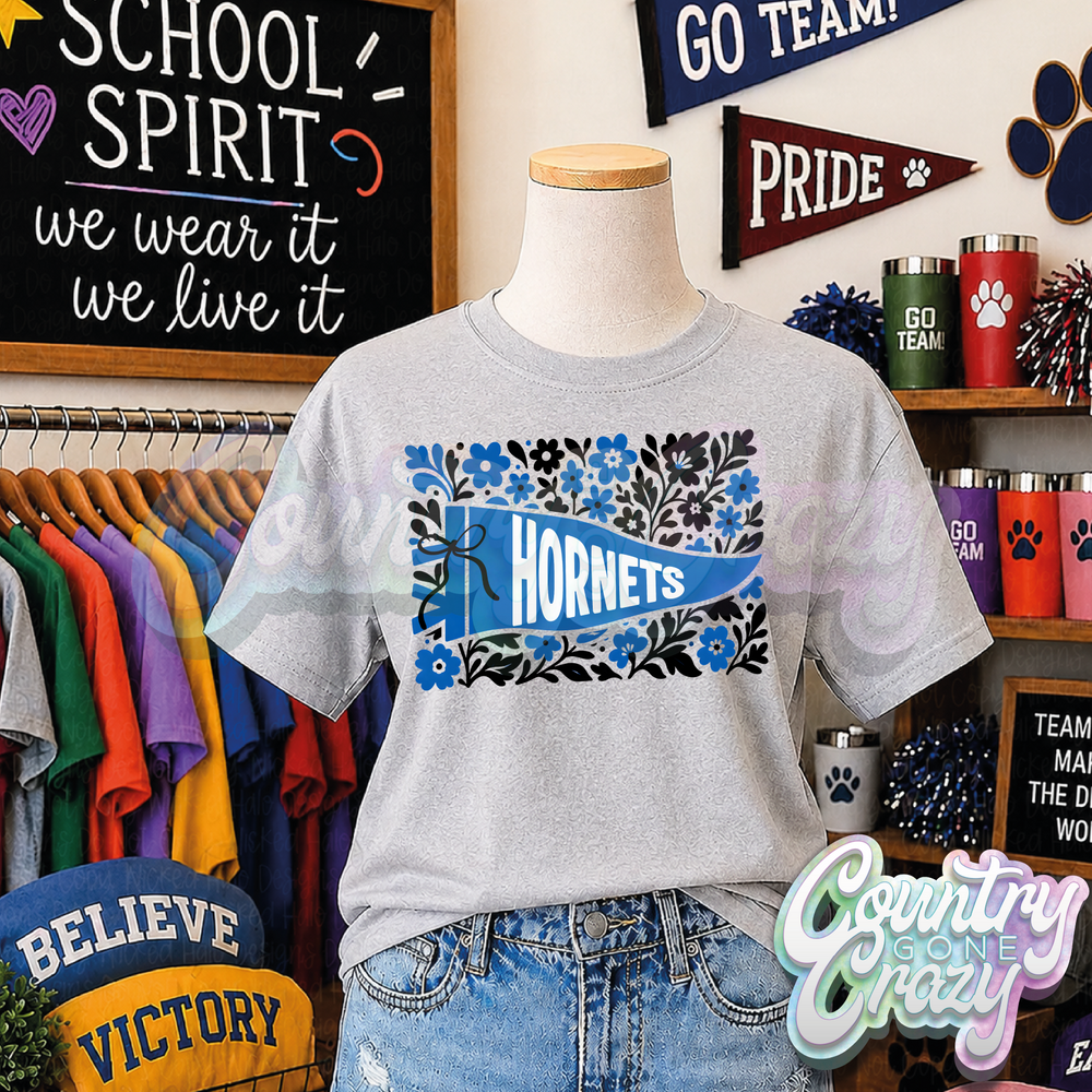 HORNETS - FLORAL PENNANT