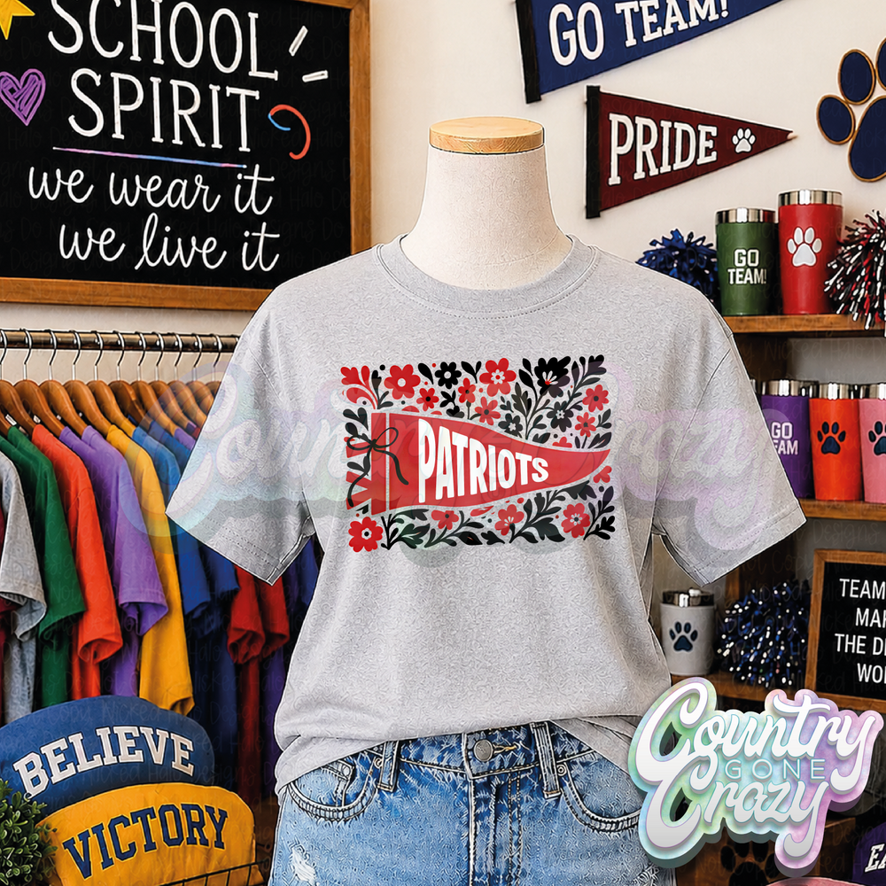 PATRIOTS - FLORAL PENNANT