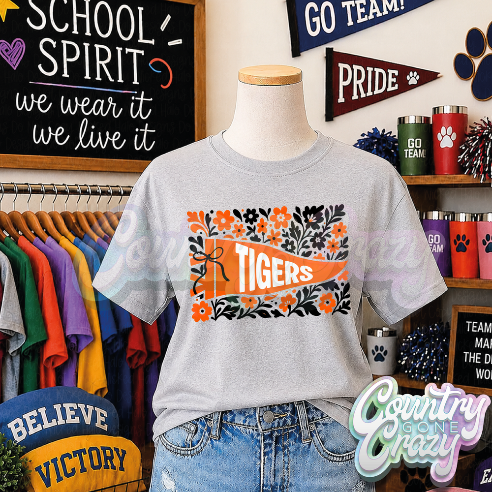TIGERS - FLORAL PENNANT