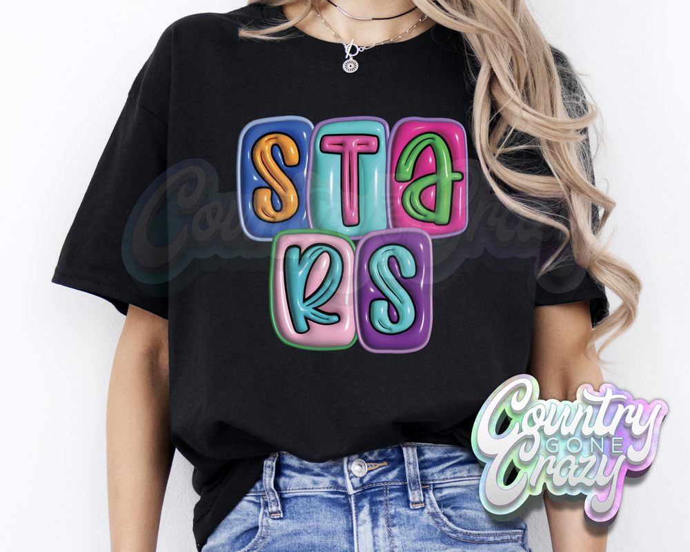 Stars •• Bubble •• T-Shirt-Country Gone Crazy-Country Gone Crazy