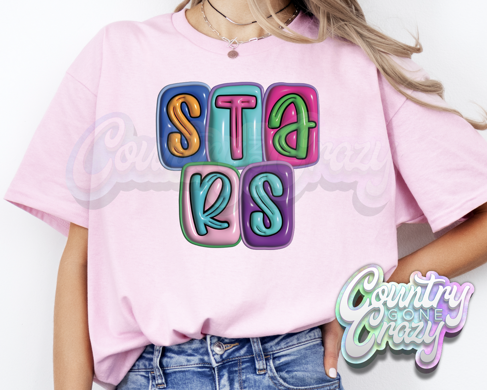 Stars •• Bubble •• T-Shirt-Country Gone Crazy-Country Gone Crazy