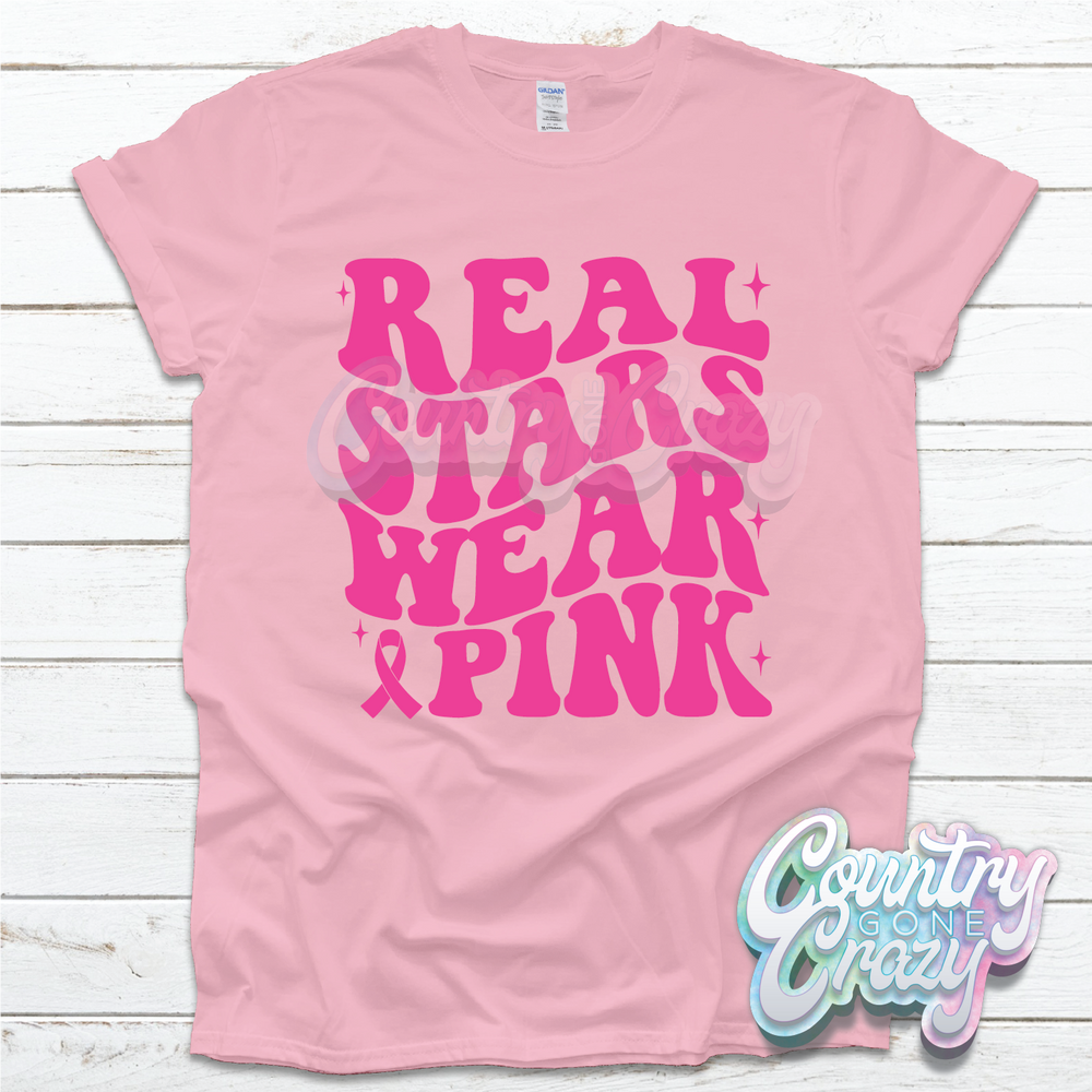 Stars Breast Cancer T-Shirt-Country Gone Crazy-Country Gone Crazy