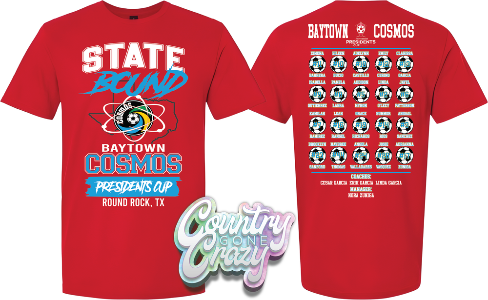 STATE BOUND 2026 - BAYTOWN COSMOS - DRI FIT-Port & Company-Country Gone Crazy