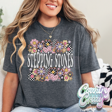 Stepping Stones // Funky Flowers // T-Shirt-Country Gone Crazy-Country Gone Crazy