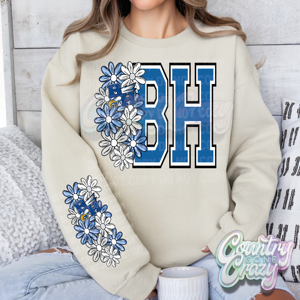 BH •• Blossoms •• Sweatshirt ••-Country Gone Crazy-Country Gone Crazy