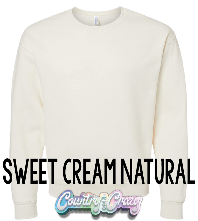 Adult Sweatshirt - Sweet Cream Natural-Gildan-Country Gone Crazy
