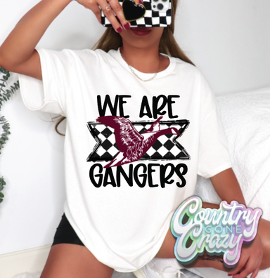 GANDERS •• WE ARE CHECKY MASCOTS •• T-SHIRT-Country Gone Crazy-Country Gone Crazy