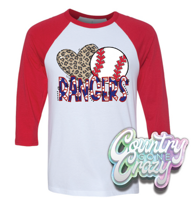 Rangers Baseball Raglan-Country Gone Crazy-Country Gone Crazy