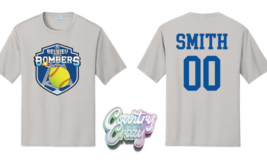Belvieu Bombers Softball Dry-Fit-Port & Company-Country Gone Crazy