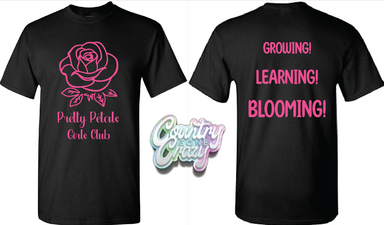 Pretty Petals Girls Club - T-Shirt-Gildan-Country Gone Crazy