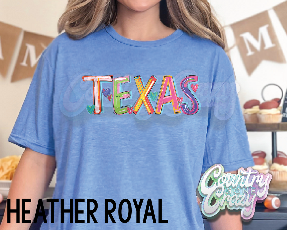 TEXAS • Splash • T-Shirt-Country Gone Crazy-Country Gone Crazy