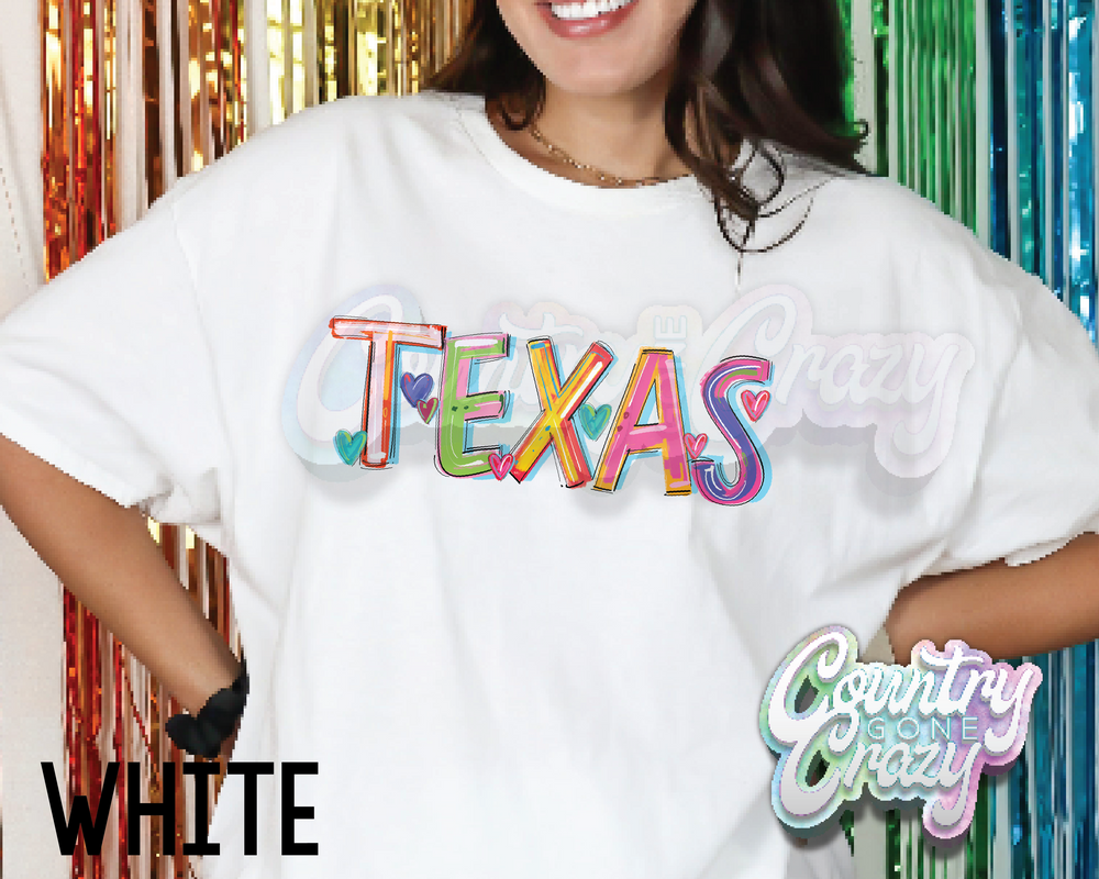 TEXAS • Splash • T-Shirt-Country Gone Crazy-Country Gone Crazy