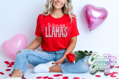 The House Prep Llamas - Valentines - T-Shirt-Country Gone Crazy-Country Gone Crazy