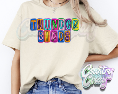 Thunderbirds •• Bubble •• T-Shirt-Country Gone Crazy-Country Gone Crazy