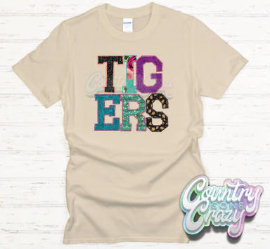 Tigers Faux Applique T-Shirt-Country Gone Crazy-Country Gone Crazy