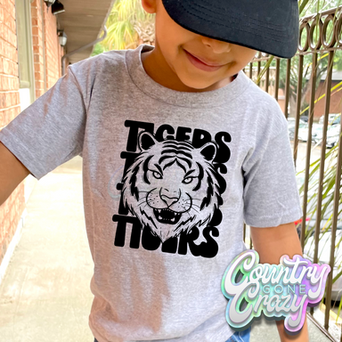 Tigers Mascot Stacked T-Shirt-Country Gone Crazy-Country Gone Crazy