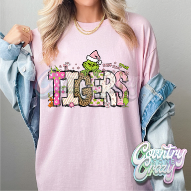 Tigers - Pink Grinch - T-Shirt-Country Gone Crazy-Country Gone Crazy