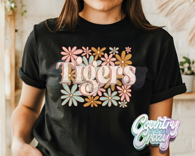 Tigers • Blooming Boho • T-Shirt-Country Gone Crazy-Country Gone Crazy