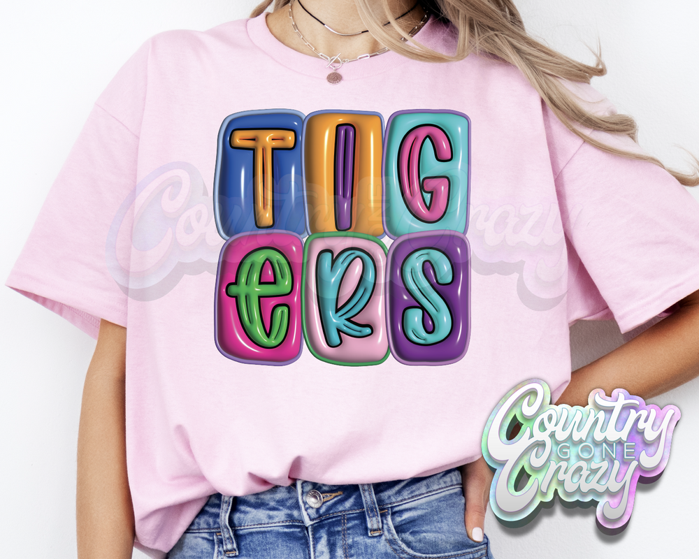 Tigers •• Bubble •• T-Shirt-Country Gone Crazy-Country Gone Crazy