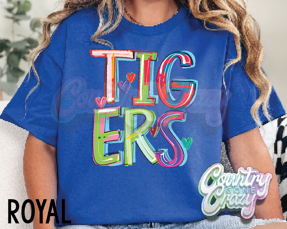 Tigers • Splash • T-Shirt-Country Gone Crazy-Country Gone Crazy