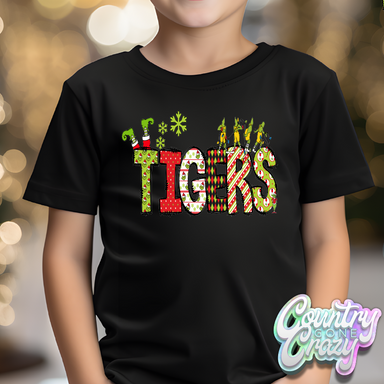 Tigers - Red/Green Grinch - T-Shirt-Country Gone Crazy-Country Gone Crazy