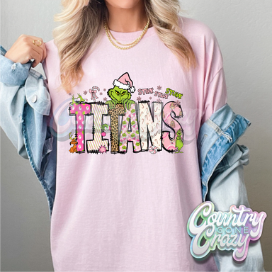 Titans - Pink Grinch - T-Shirt-Country Gone Crazy-Country Gone Crazy