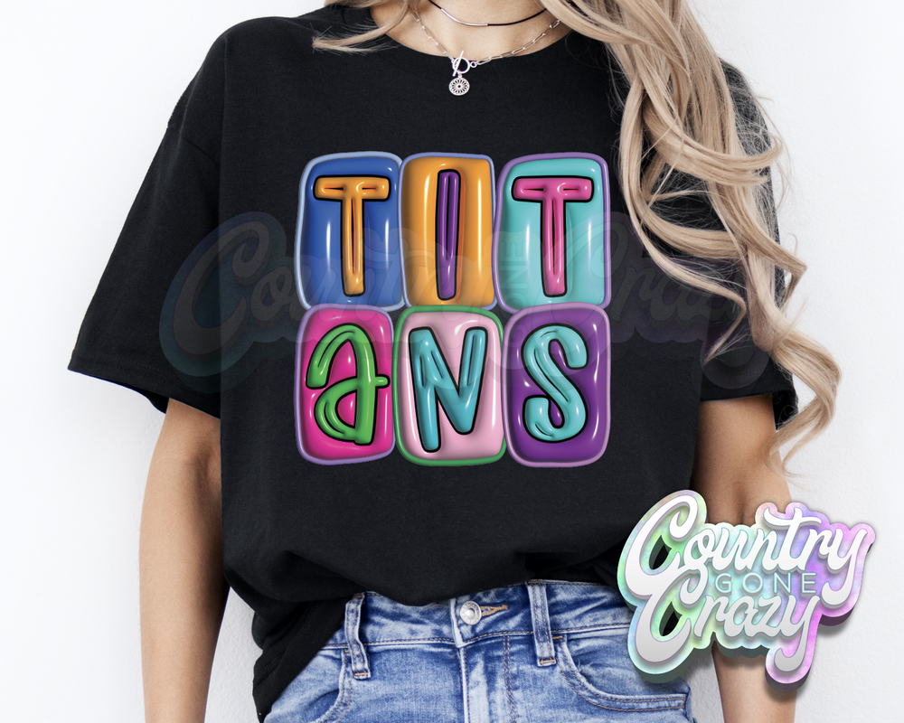 Titans •• Bubble •• T-Shirt-Country Gone Crazy-Country Gone Crazy